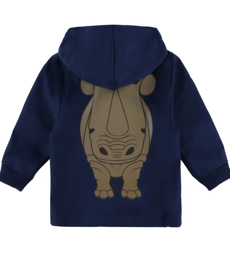 DYR-Cph Softshelljakke - Dyrevild - Navy m. Næsehorn