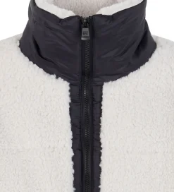 EA7 Fleecejakke - White Sand m. Sort