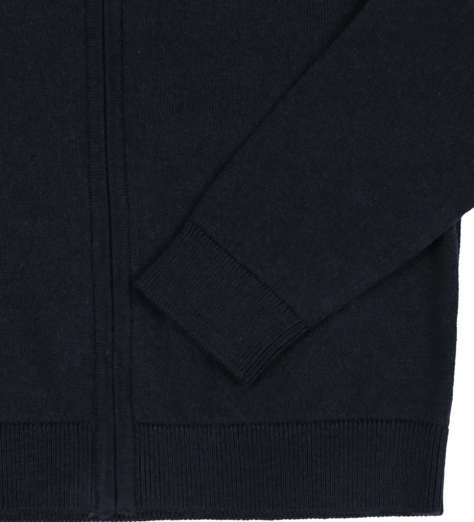 Emporio Armani Cardigan - Strik - Bomuld/Uld - Blue Navy