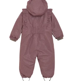 En Fant Flyverdragt - Rose Taupe m. Guldprikker