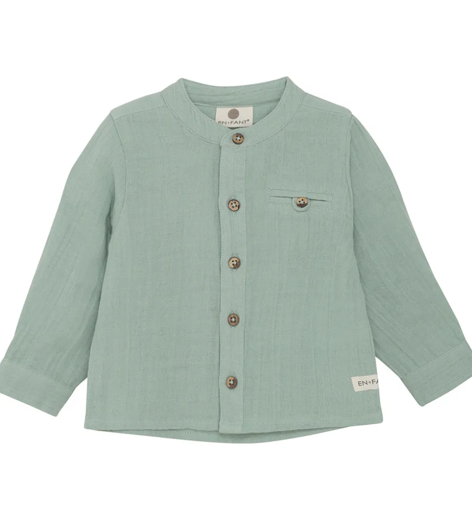 En Fant Skjorte - Musselin - Jadeite