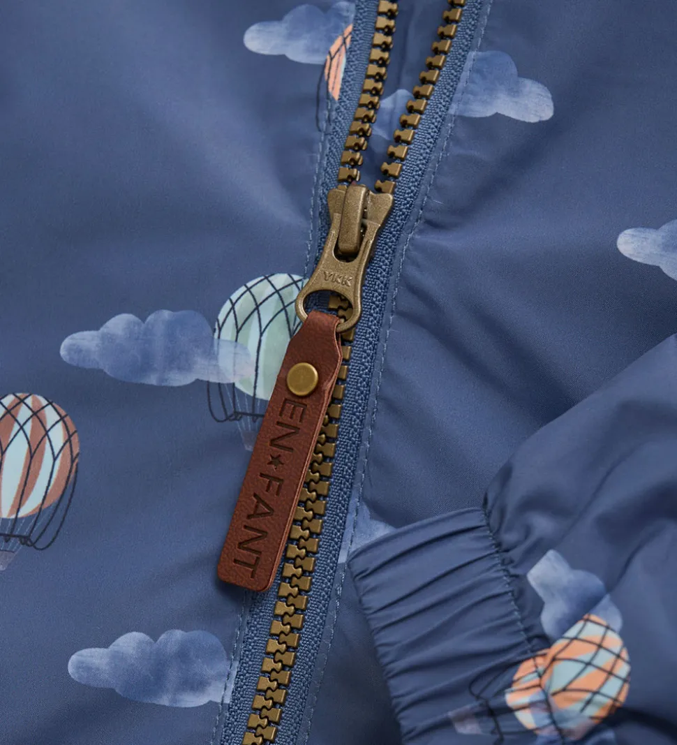 En Fant Sommerjakke - Vintage Indigo m. Luftballoner