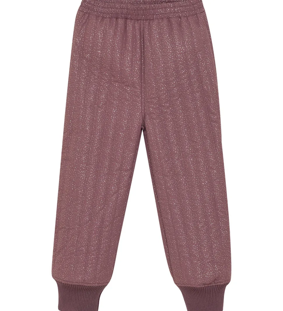 En Fant Termotøj - Rose Taupe m. Flæser/Glitter