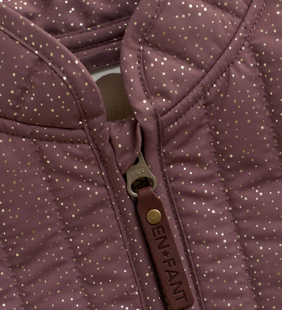 En Fant Termotøj - Rose Taupe m. Flæser/Glitter