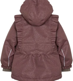 En Fant Vinterjakke - Rose Taupe m. Guldprikker/Flæser