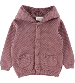 Fixoni Cardigan - Strik - Grape Shake m. Ører