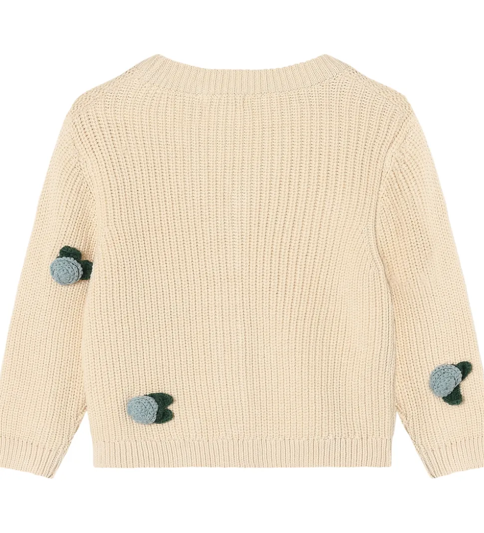 Fliink Cardigan - Strik - Cool Flower - Sandshell