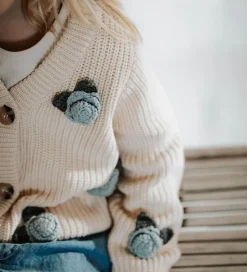 Fliink Cardigan - Strik - Cool Flower - Sandshell