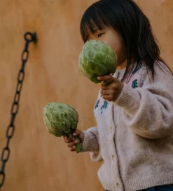 Fliink Cardigan - Strik - Uld/Nylon - Star - Peach Whip