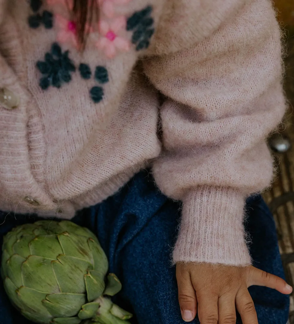 Fliink Cardigan - Strik - Uld/Nylon - Star - Peach Whip