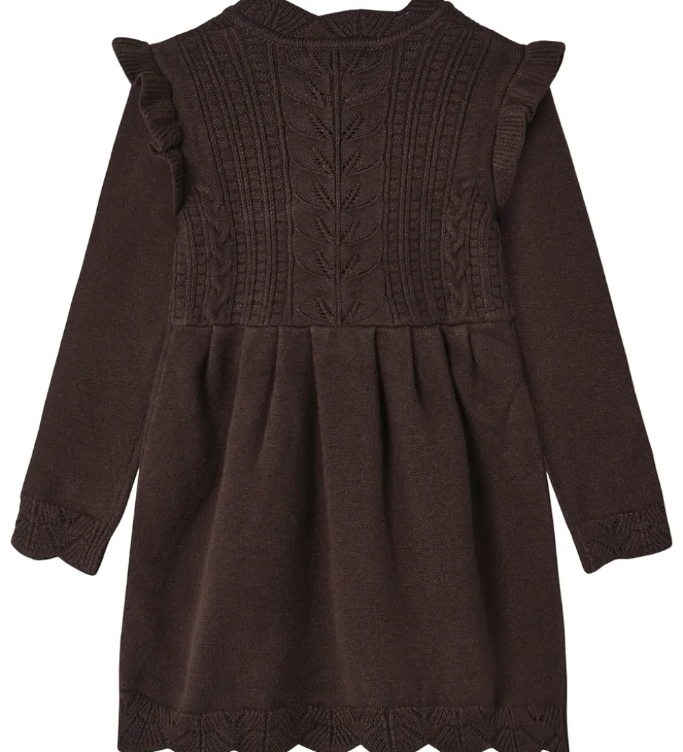 Fliink Kjole - Strik - Alilly - Coffee Bean