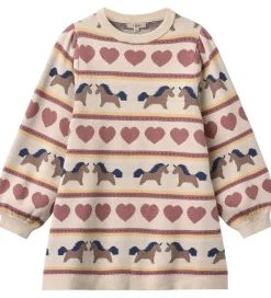 Fliink Kjole - Strik - Viskoseblanding - Kino - Sandshell