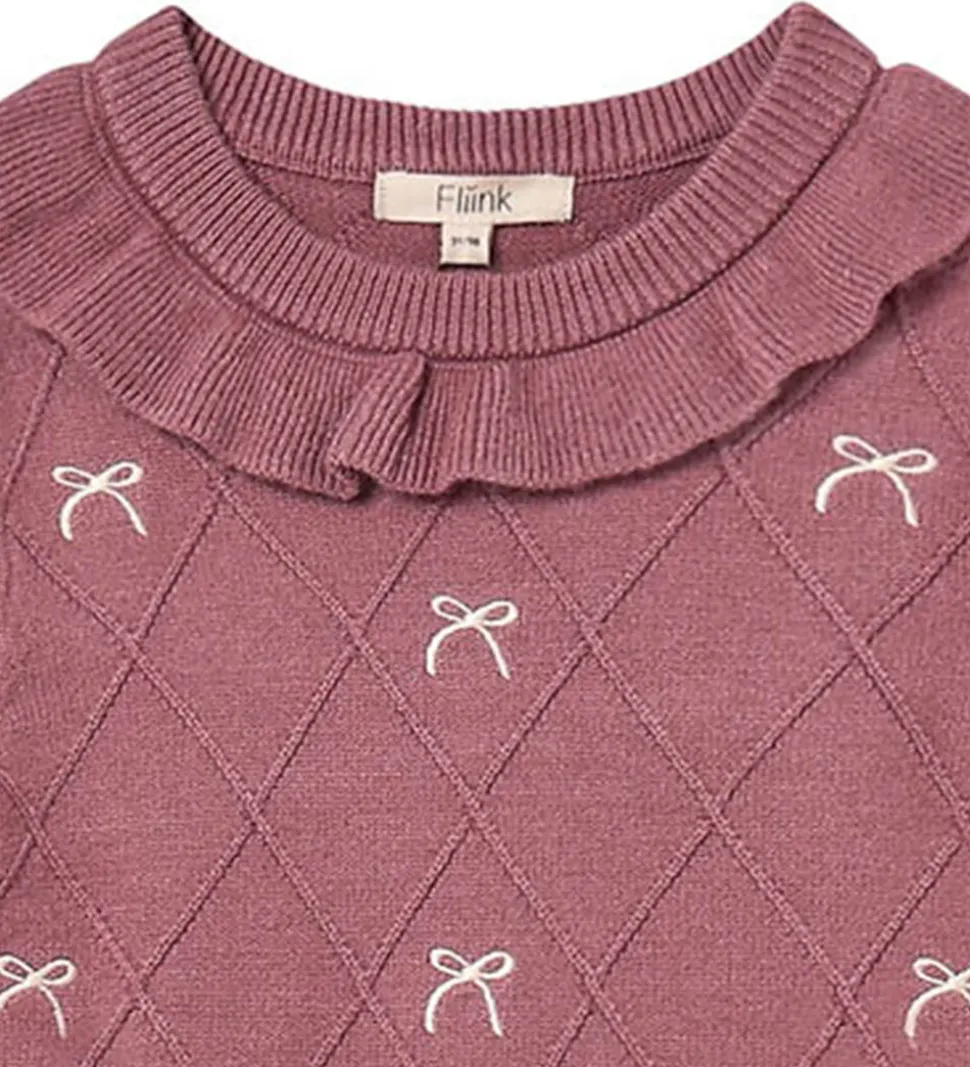 Fliink Kjole - Strik - Viskoseblanding - Alon - Ash Rose