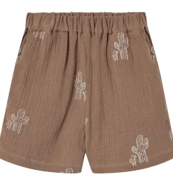 Fliink Shorts - Hello - Pine Bark Cactus Aop