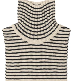 FUB Halsedisse - Strik - Uld - Ecru/Dark Navy
