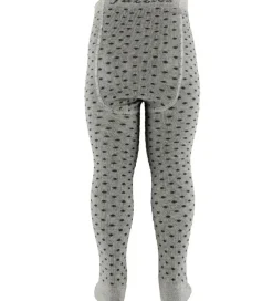 Fuzzies Strømpebukser - Grå m. Prikker