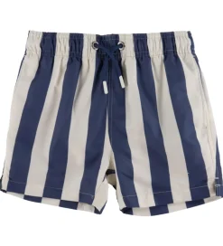 GANT Badeshorts - Dusty Navy m. Striber