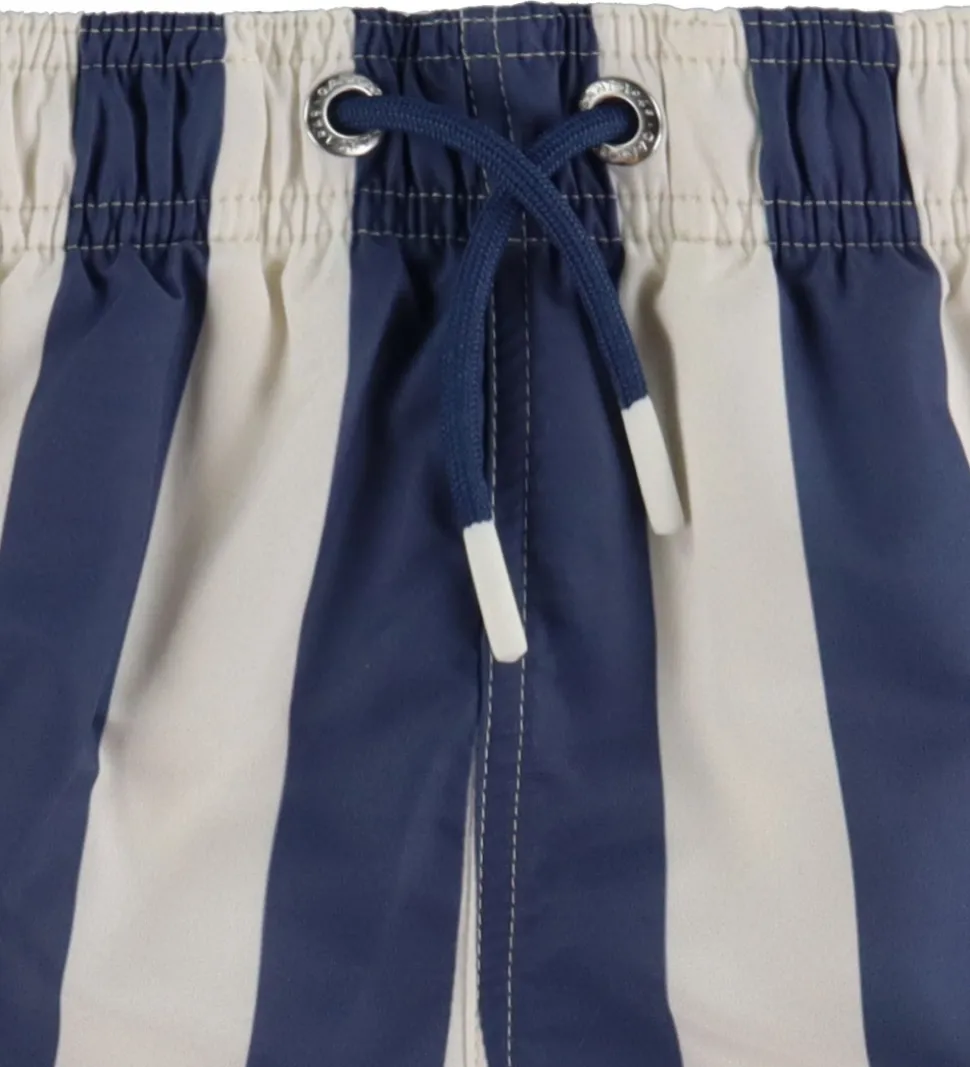 GANT Badeshorts - Dusty Navy m. Striber