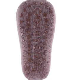GoBabyGo Kravlestrømpebukser - Noos - Uld - Dark Purple Dove