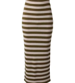 Hound Nederdel - Rib - Armygrøn/Beigestribet