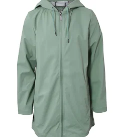 Hound Regnfrakke - PU - Støvet Grøn
