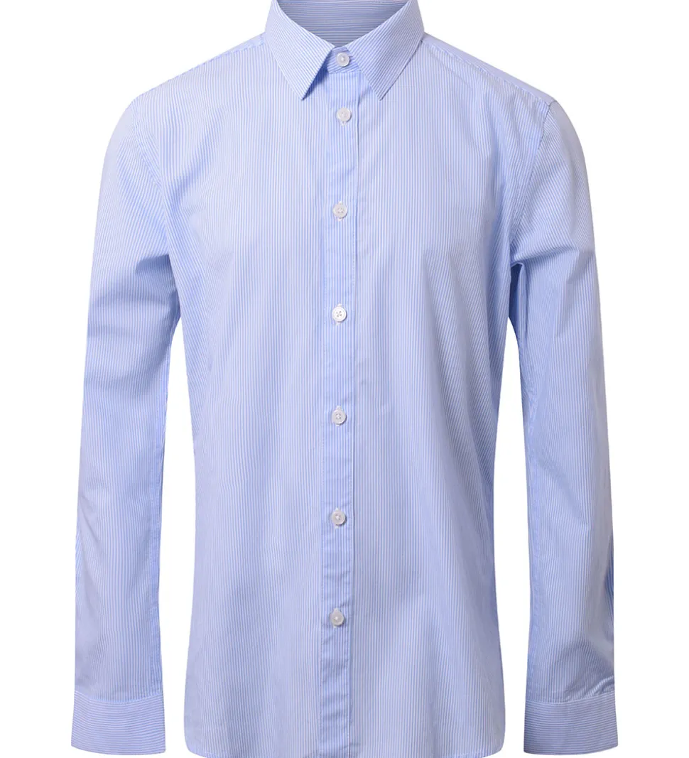 Hound Skjorte - Blå/Hvidstribet