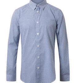 Hound Skjorte - Hvid/Blå m. Sole