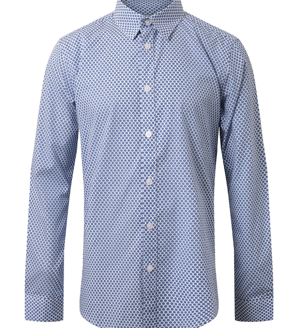 Hound Skjorte - Hvid/Blå m. Sole