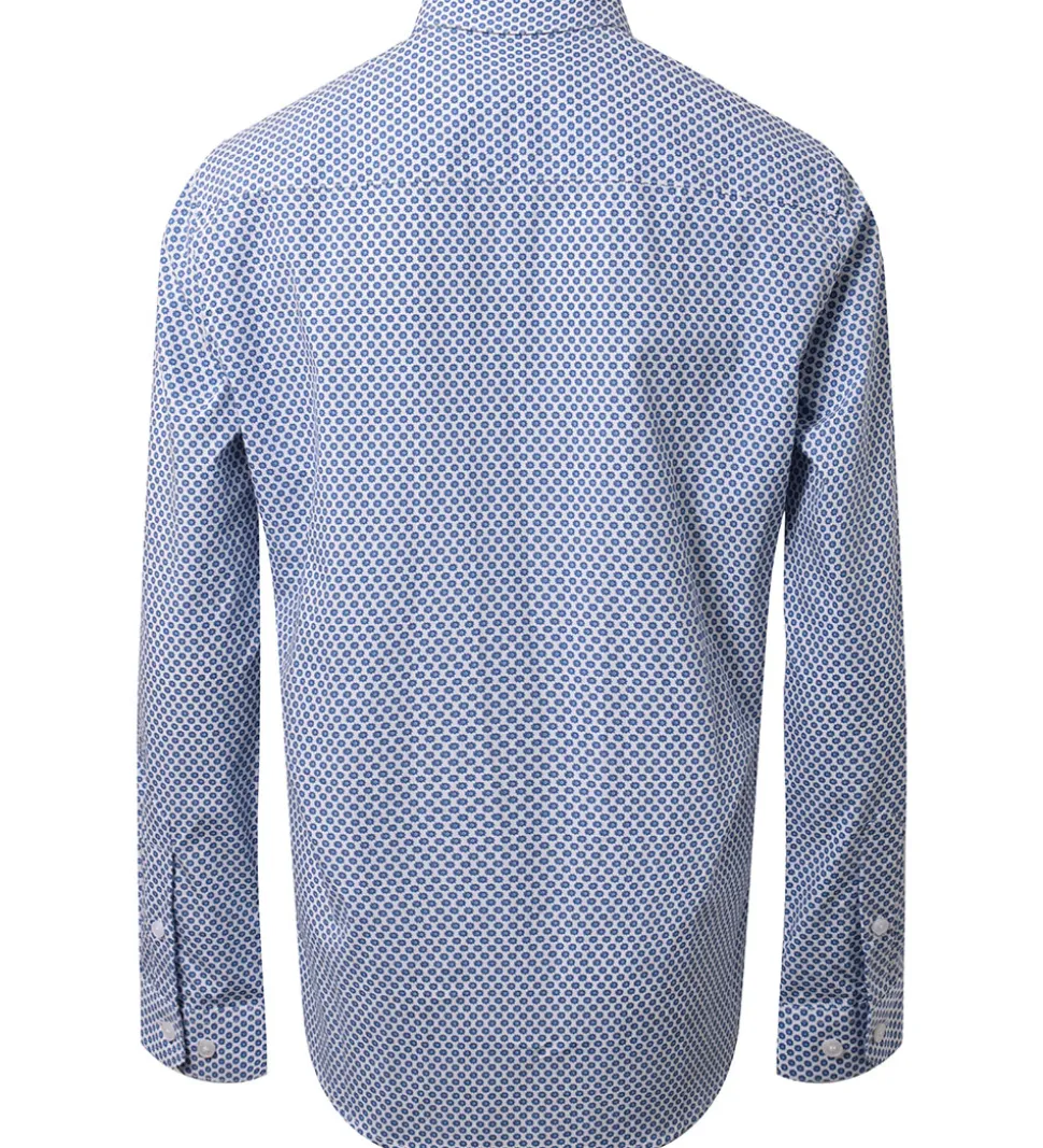 Hound Skjorte - Hvid/Blå m. Sole