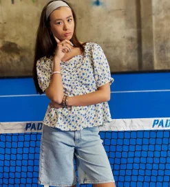 Hound Top - Flower - Light Blue