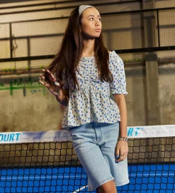 Hound Top - Flower - Light Blue