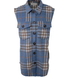 Hound Vest - Plaid - Blå m. Tern