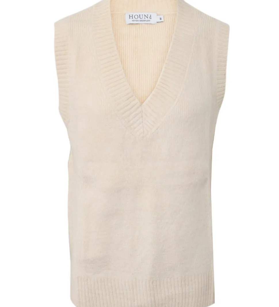 Hound Vest - Strik - Ecru
