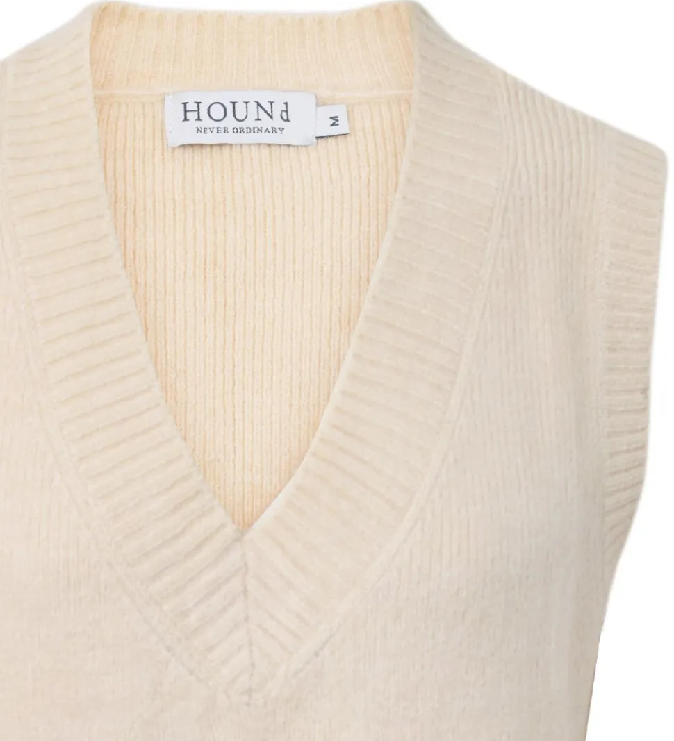 Hound Vest - Strik - Ecru