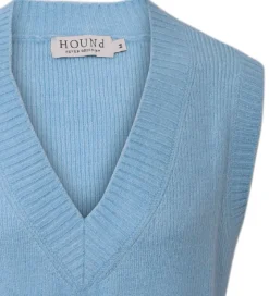 Hound Vest - Strik - Lyseblå