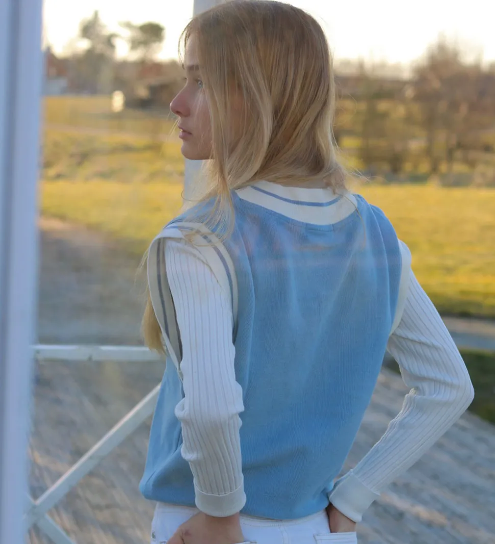 Hound Vest - Tennis Vest - Strik - Light Blue