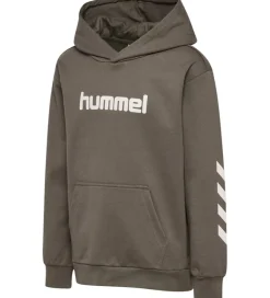 Hummel Hættetrøje - HmlJR - Dark Night m. Logo