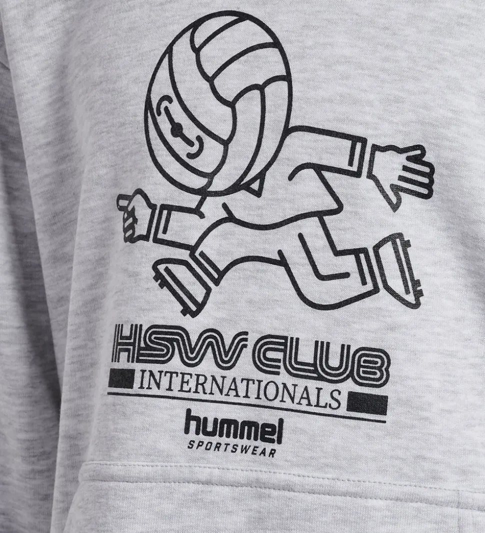 Hummel Hættetrøje - HmlJR - Headball - Light Grey Melange