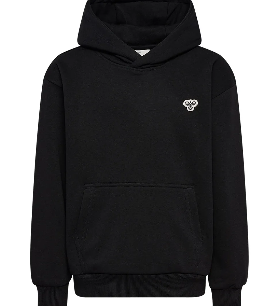 Hummel Hættetrøje - HmlJR - Sort m. Logo