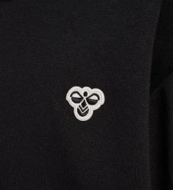 Hummel Hættetrøje - HmlJR - Sort m. Logo