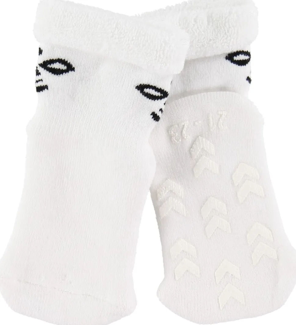 Hummel Skridsikre Strømper - HMLSnubbie - Hvid m. Dupper