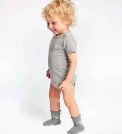 Hummel Skridsikre Strømper - HMLSnubbie - Gråmeleret m. Dupper