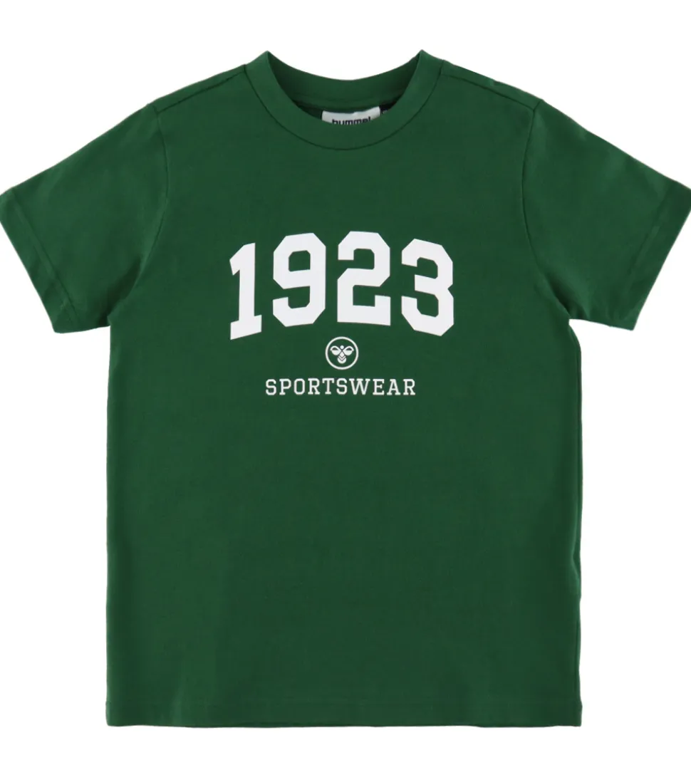 Hummel T-Shirt - hmlJR Graphic 1923 - Mørkegrøn