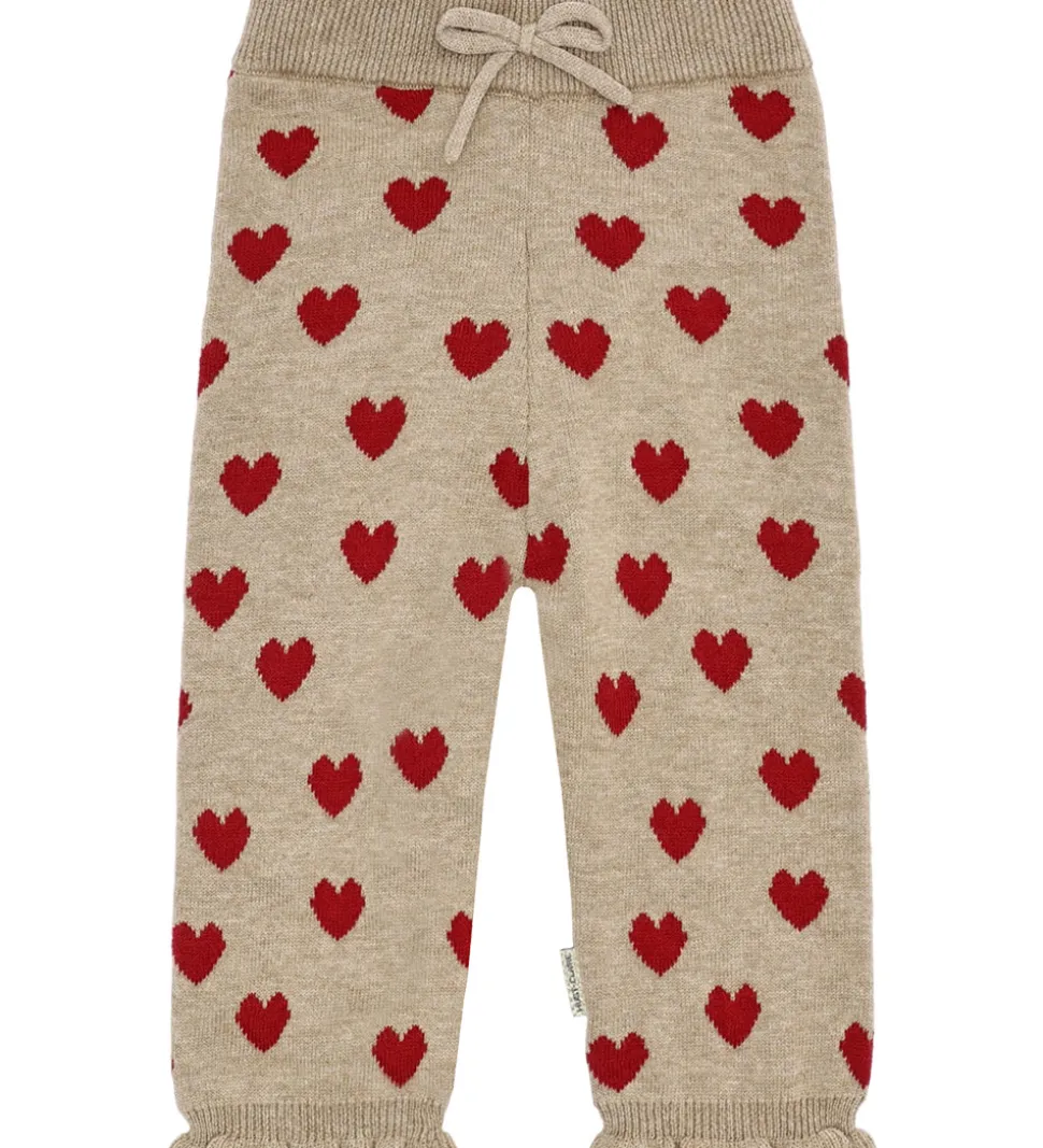 Hust and Claire Bukser - Strik - HCLisa - Biscuit m. Hjerter