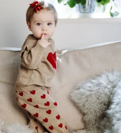 Hust and Claire Bukser - Strik - HCLisa - Biscuit m. Hjerter