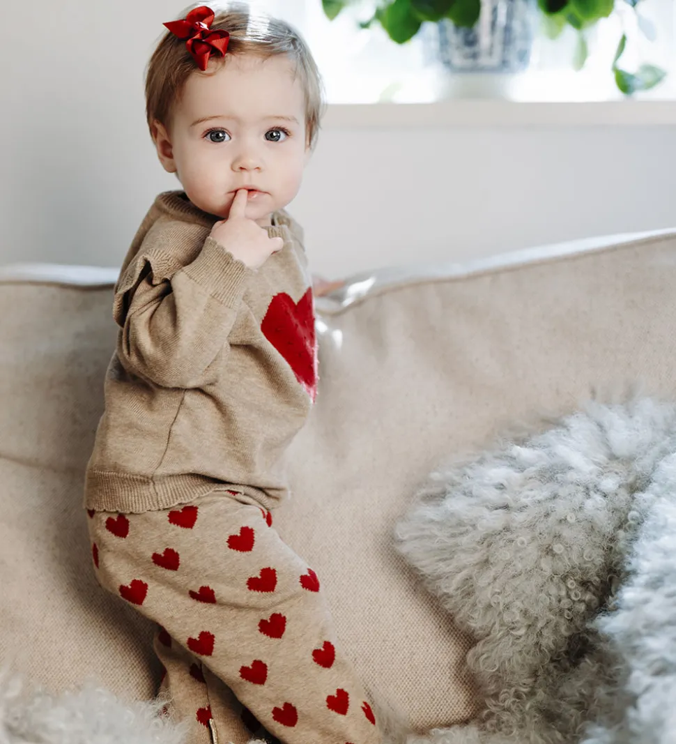 Hust and Claire Bukser - Strik - HCLisa - Biscuit m. Hjerter