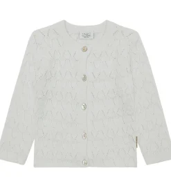 Hust and Claire Cardigan - Strik - Cilja - White m. Hulmønster