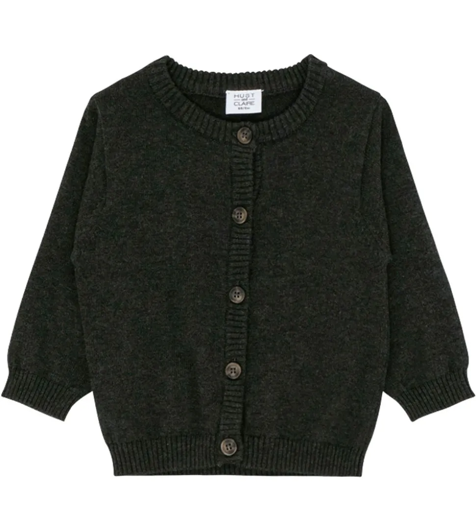 Hust and Claire Cardigan - Clyde - Strik - Koksgrå Melange