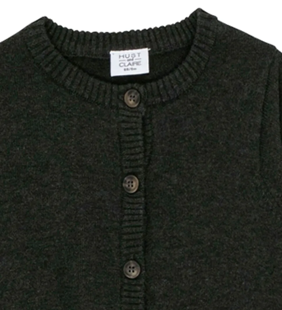 Hust and Claire Cardigan - Clyde - Strik - Koksgrå Melange