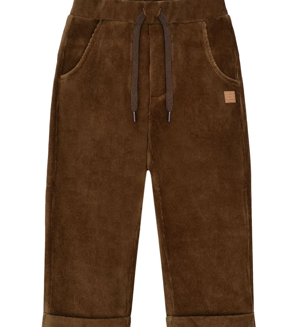 Hust and Claire Fløjlsbukser - HCGarry Ottoman - Brown stone